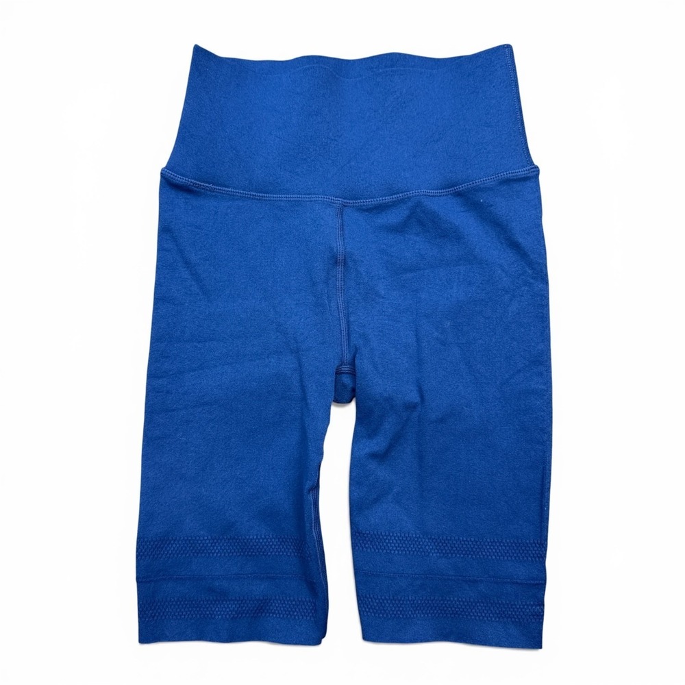 Fabletics SculptKnit Yoga‎ Shorts Womens Size XS Royal Blue Athleisure Gym
